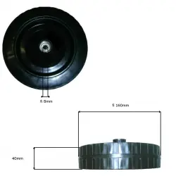 Oferta promocyjna | KOŁO 165MM KOSIARKI ELEKTRYCZNEJ JAK-MET