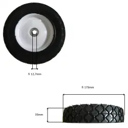 Końcówka zapasów | KOŁO FI 205 UNIWERSALNE 8" METAL. Z ŁOŻYSKIEM