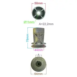 Bardzo popularny produkt | PIASTA ALKO NAPĘD 22,2MM WPUST 46MM /BLOK