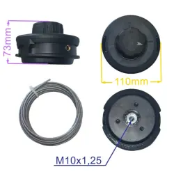 GŁOWICA ŻYŁKOWA M10x1,25LHF 109MM EASY LOAD - Obniżka